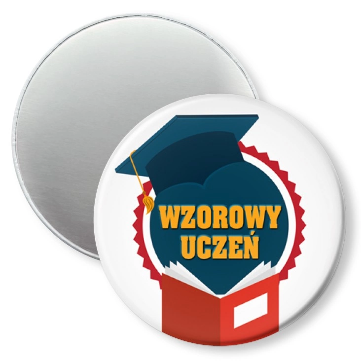 przypinka magnes Wzorowy Uczeń