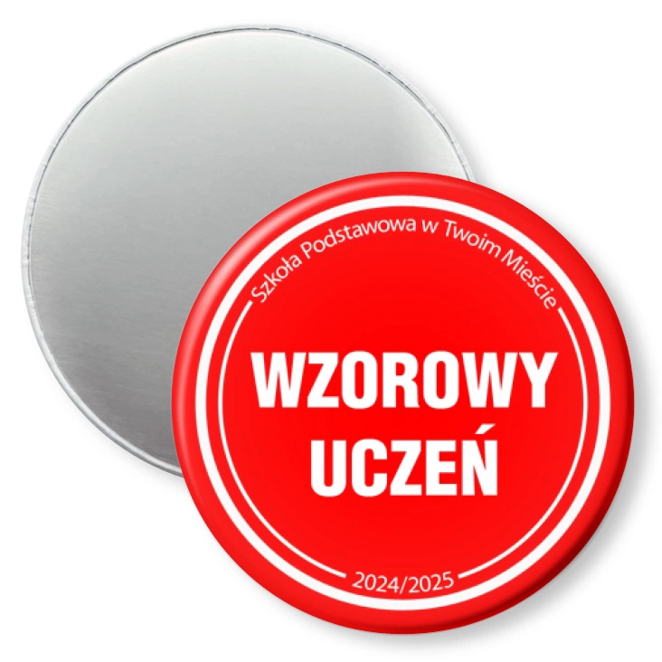 przypinka magnes Wzorowy Uczeń Odznaka