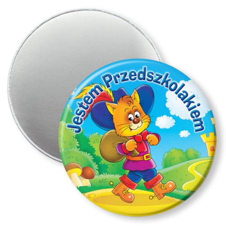przypinka magnes Kot w butach
