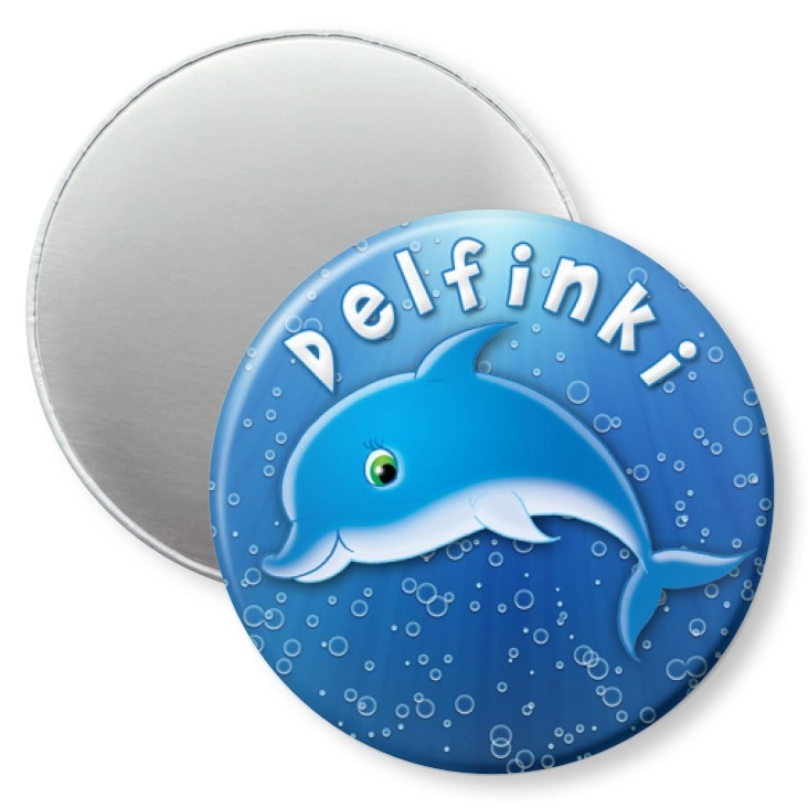 przypinka magnes Delfinki