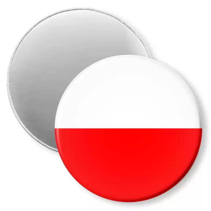 przypinka magnes Polska biało-czerwona flaga
