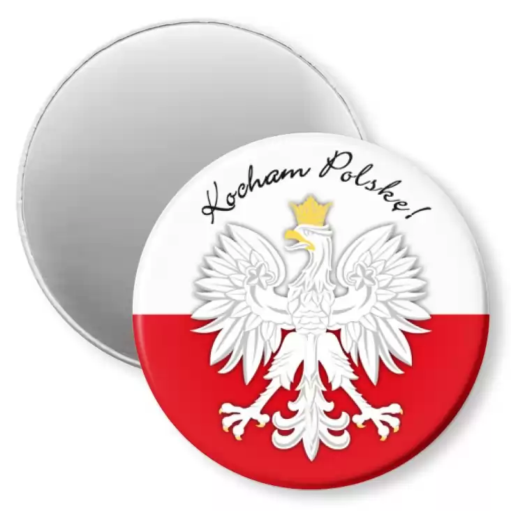 przypinka magnes Kocham Polskę!