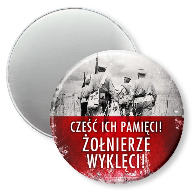 przypinka magnes Cześć Ich pamięci Żołnierze Wyklęci