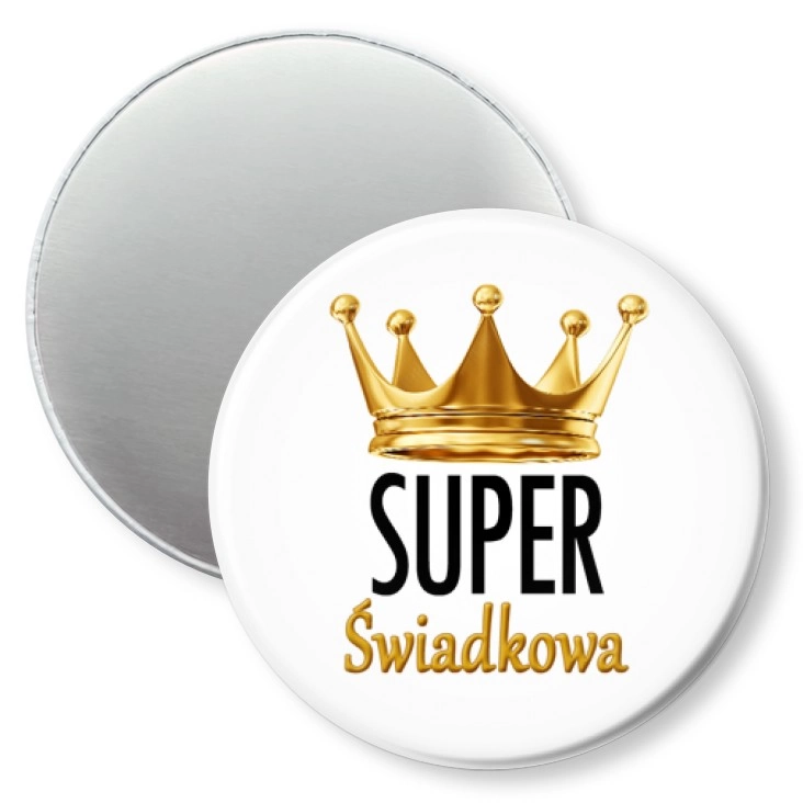 przypinka magnes Super Świadkowa