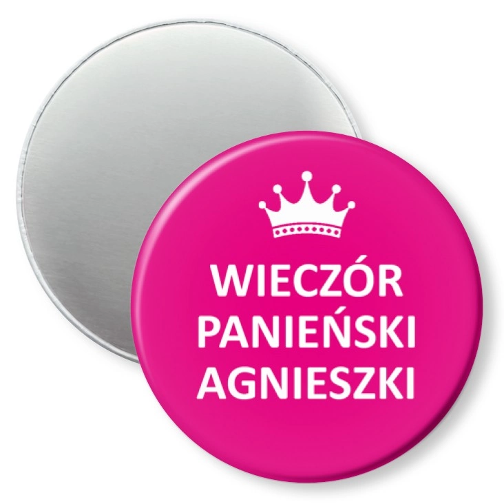 przypinka magnes Wieczór panieński Agnieszki