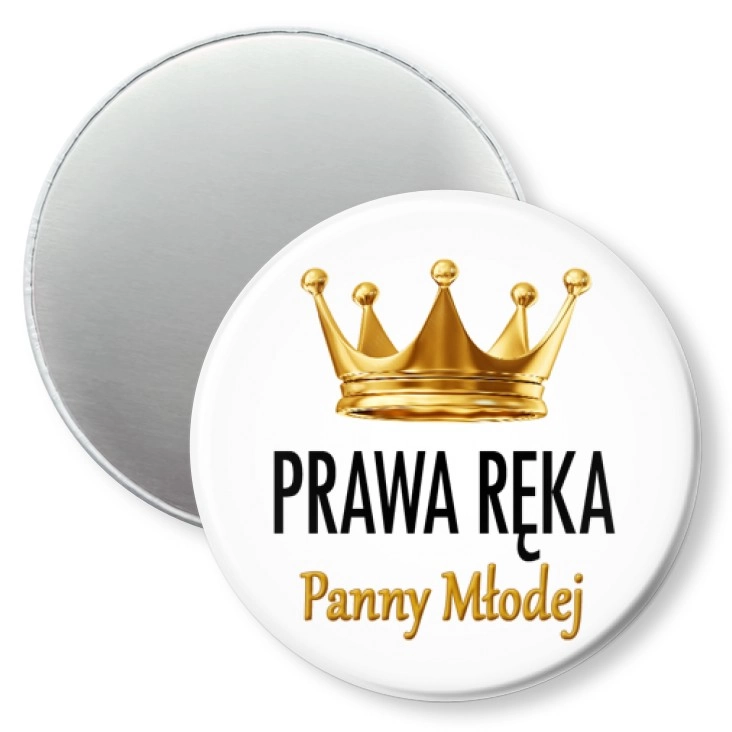 przypinka magnes Prawa ręka