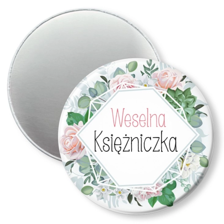 przypinka magnes Weselna Księżniczka