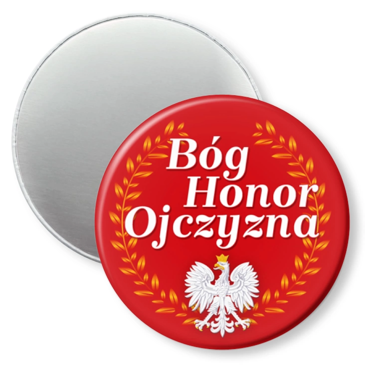 przypinka magnes Bóg Honor Ojczyzna