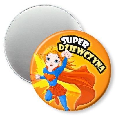 buttony superwoman bohaterka dziewczyna
