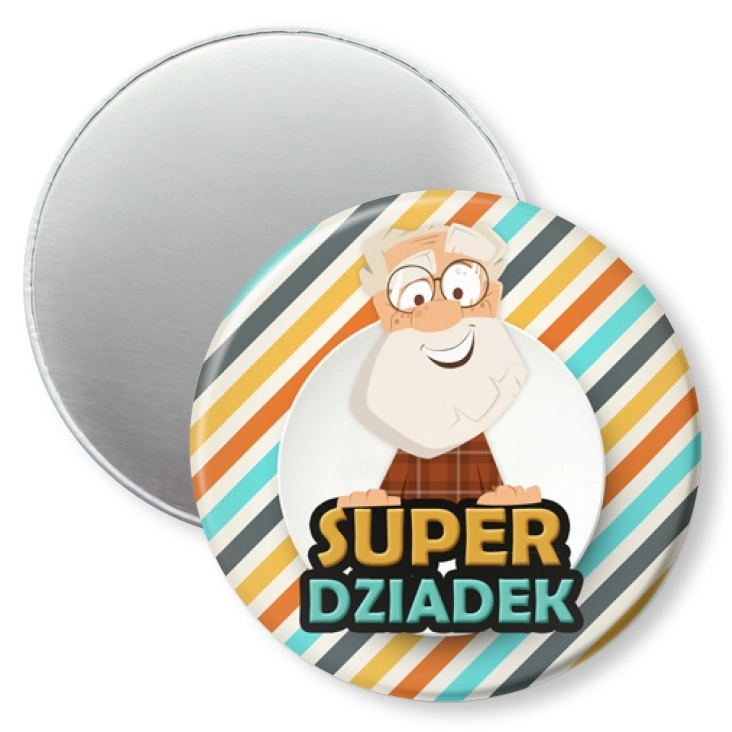 przypinka magnes Dzień Dziadka - Super Dziadek