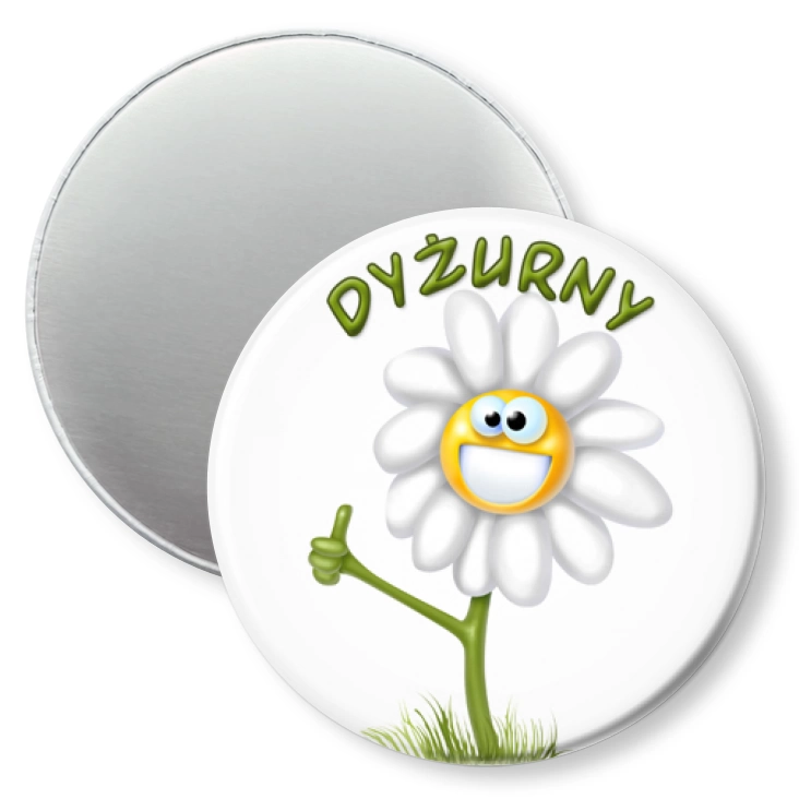 przypinka magnes Dyzurny buay kwiatek