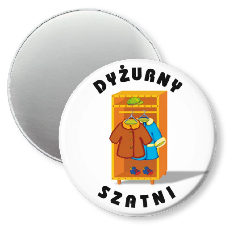 przypinka magnes Dyżurny szatni