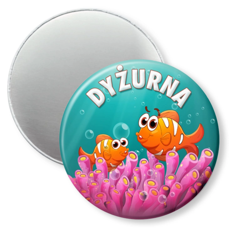 przypinka magnes Dyżurna rybki