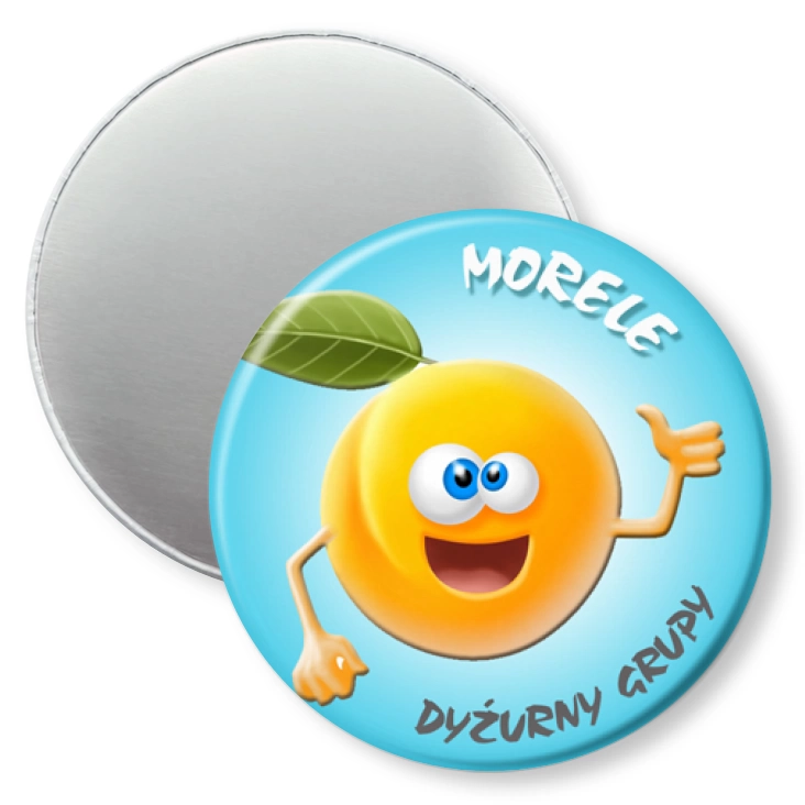 przypinka magnes Dyżurny grupy morele