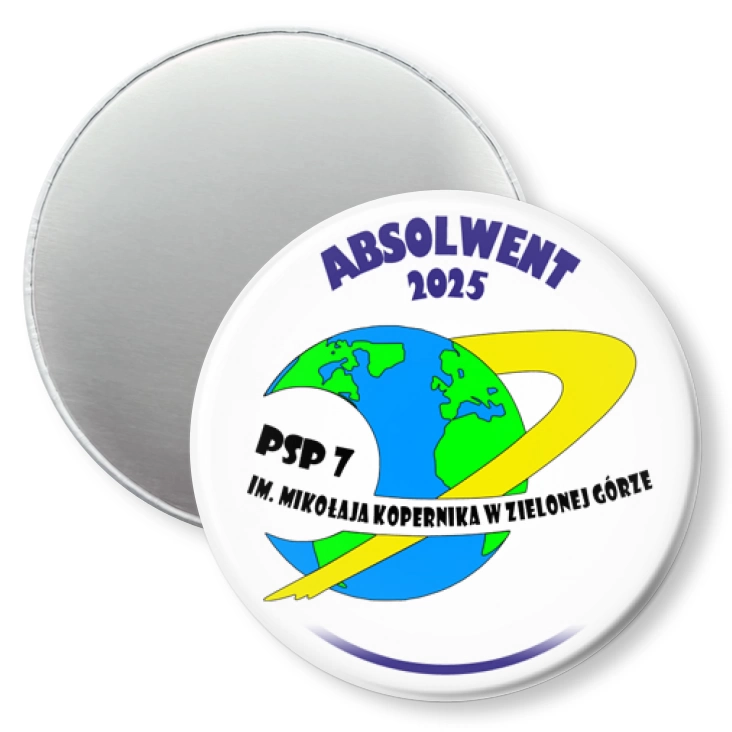 przypinka magnes PSP nr 7 Absolwent 2025