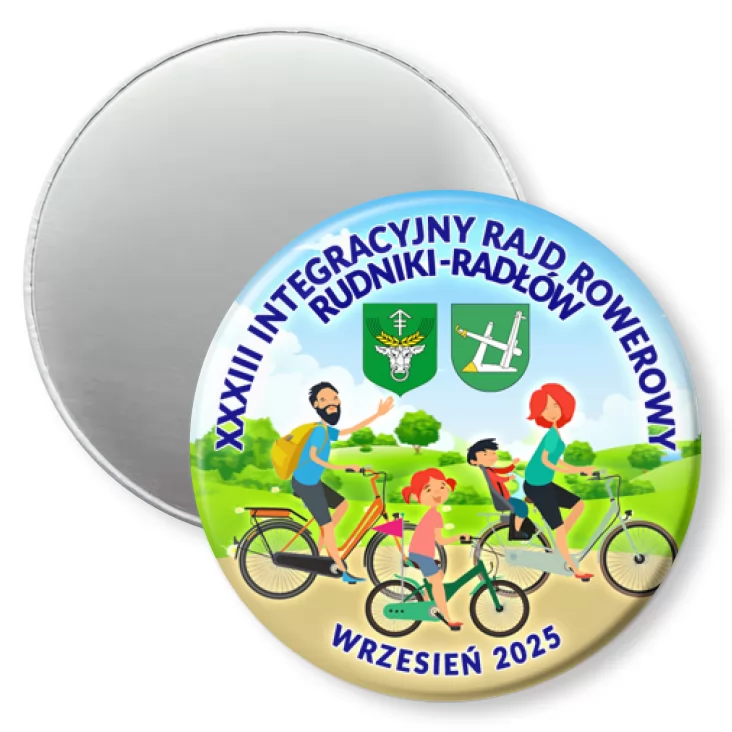 przypinka magnes Rajd rowerowy Rudniki Radłów