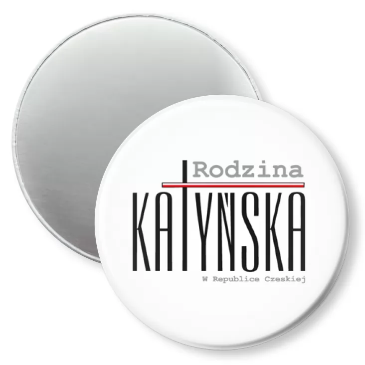 przypinka magnes Rodzina Katyńska logo