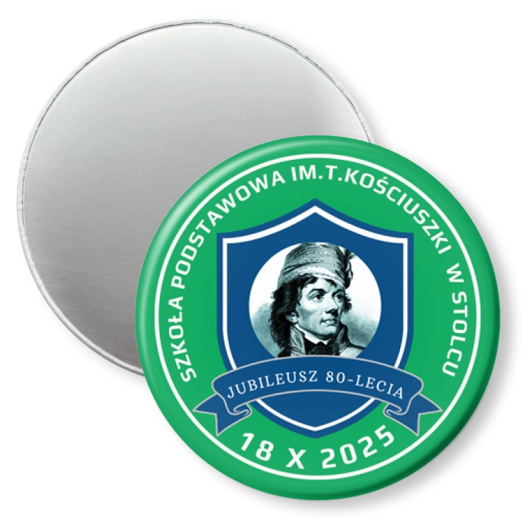 przypinka magnes SP im. T. Kościuszki w Stolcu
