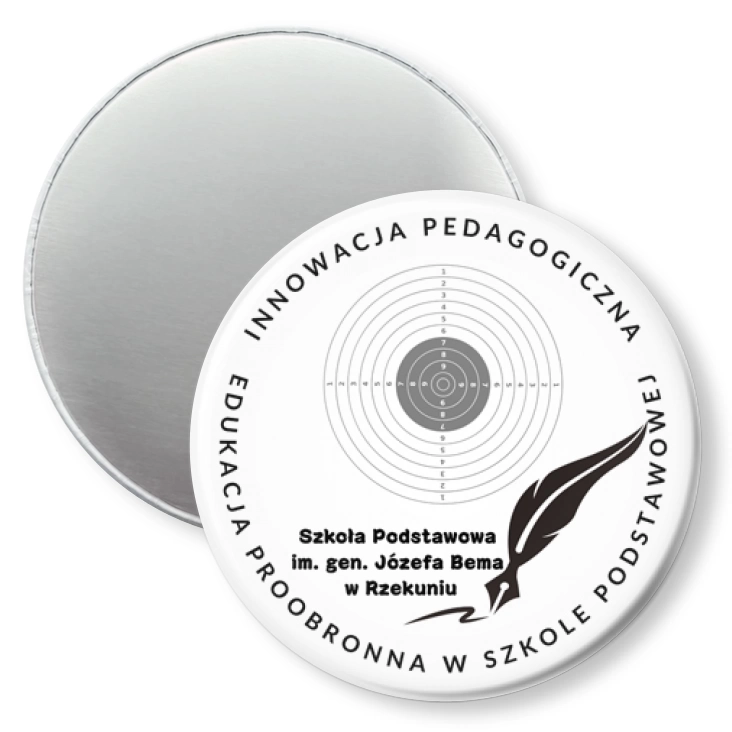 przypinka magnes SP w Rzekuniu Edukacja proobronna