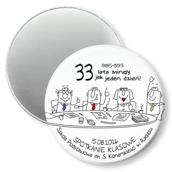 przypinka magnes Spotkanie klasowe w Raciążu