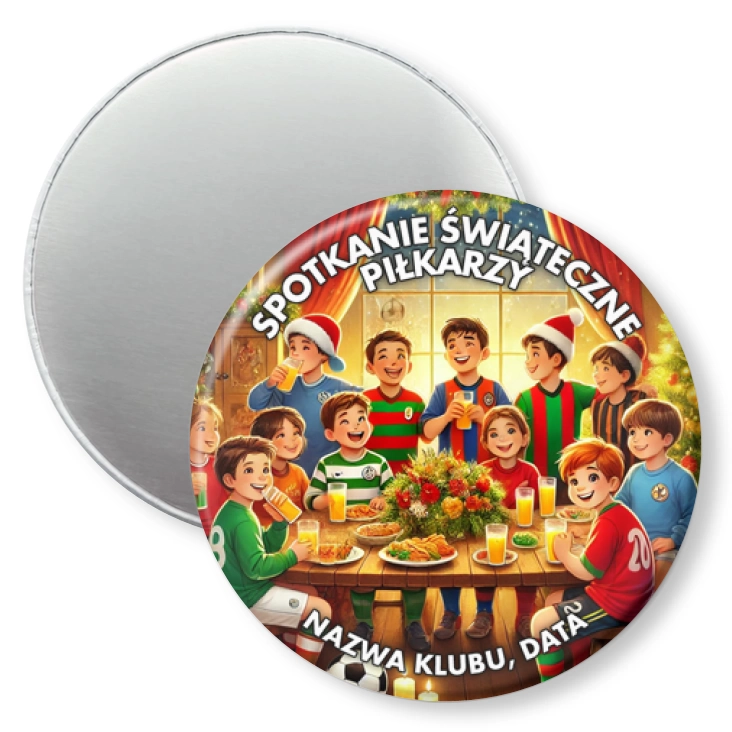 przypinka magnes Spotkanie świąteczne piłkarzy