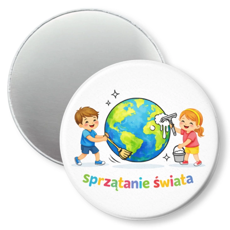 przypinka magnes Sprzątanie Świata