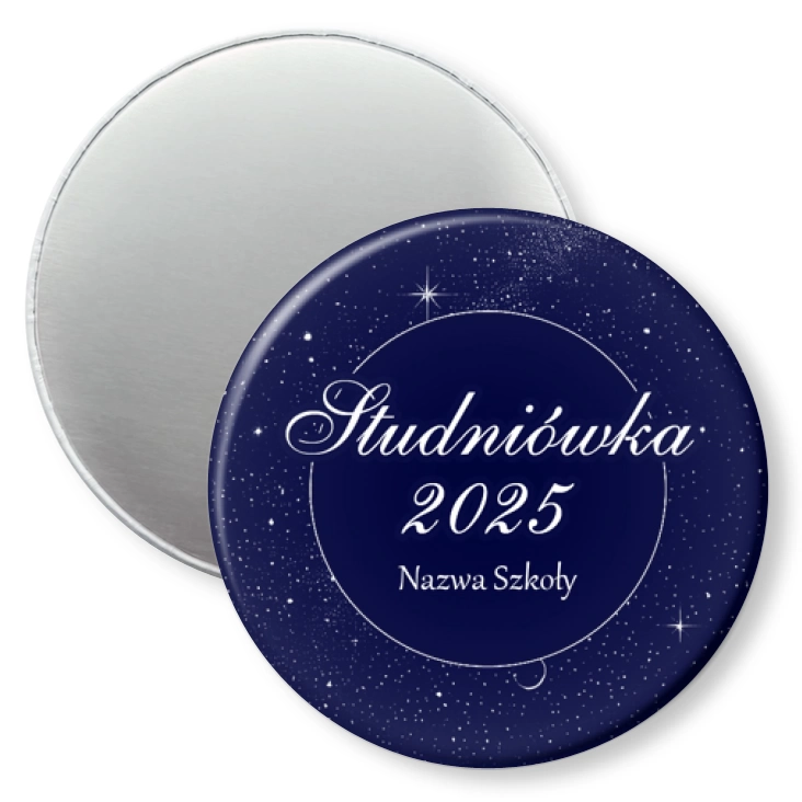 przypinka magnes Studniówka gwieździste niebo