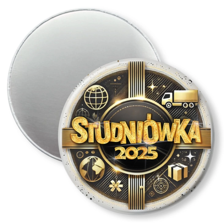przypinka magnes Studniówka profil logistyczny