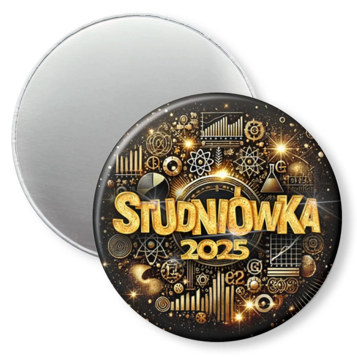 przypinka magnes Studniówka profil matematyczno-fizyczny
