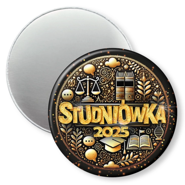 przypinka magnes Studniówka profil społeczno-prawny