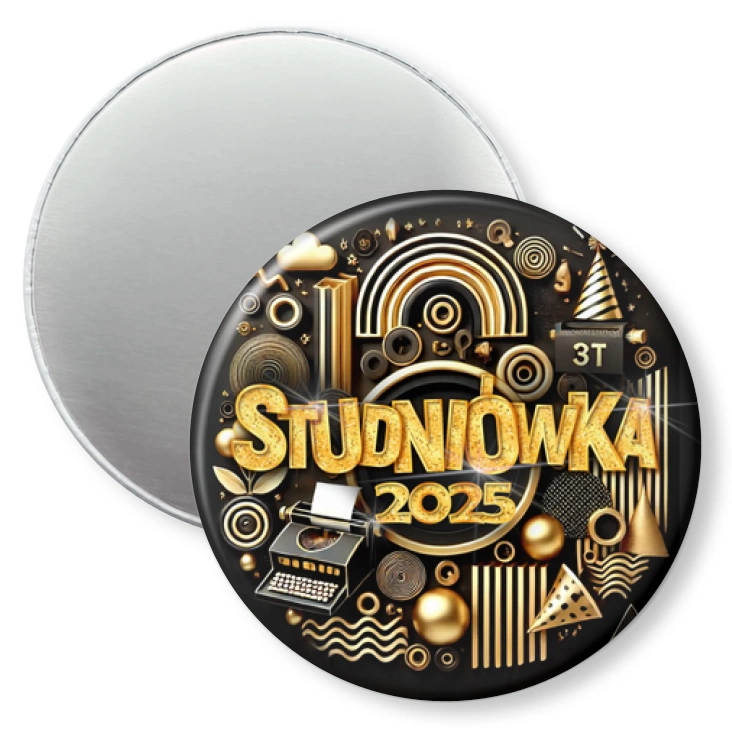 przypinka magnes Studniówka technik poligrafii