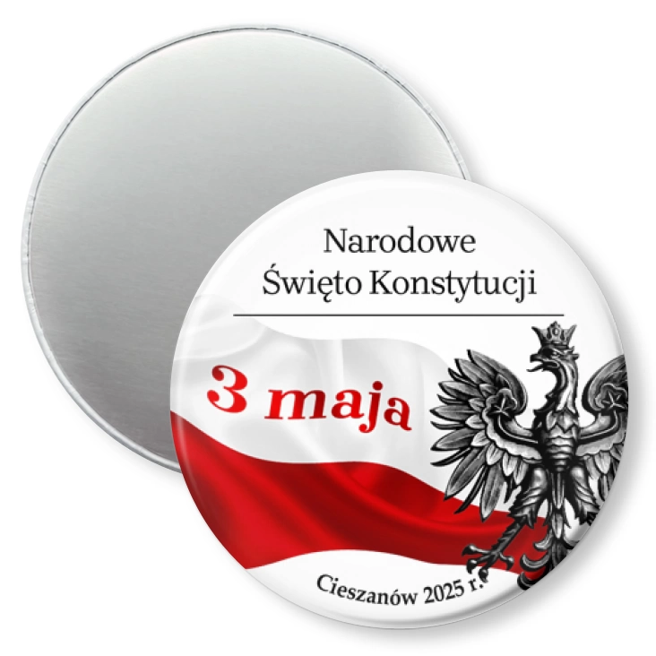 przypinka magnes Święto 3 maja Cieszanów 2025