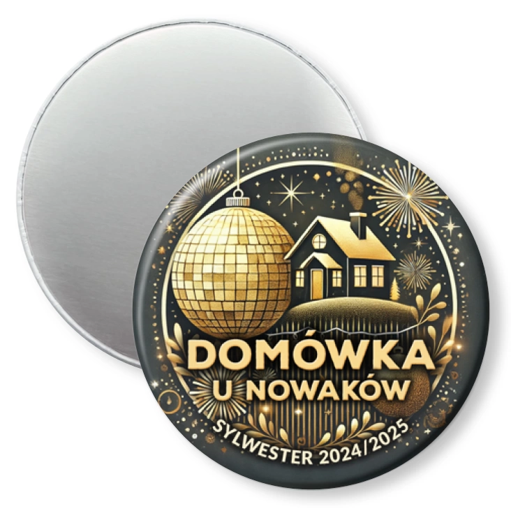 przypinka magnes Sylwester domówka
