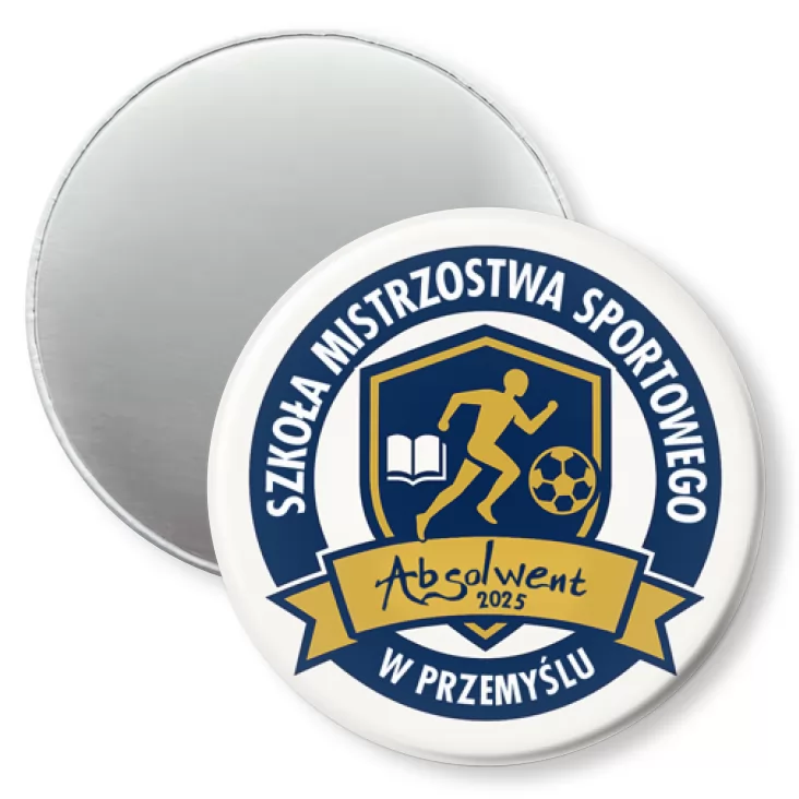 przypinka magnes Szkoła Mistrzostwa Sportowego w Przemyślu Absolwent 2025