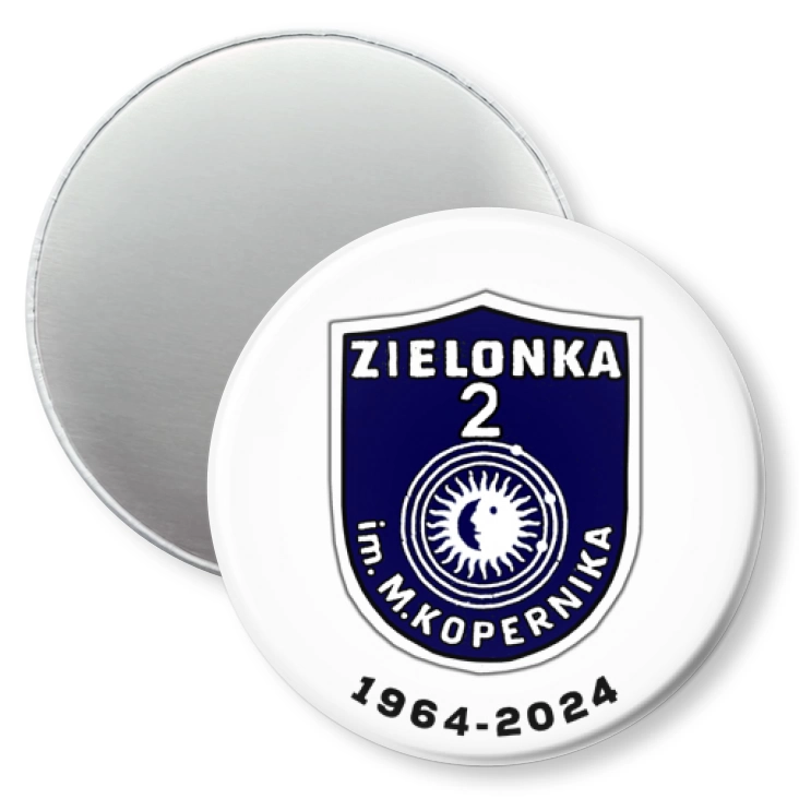 przypinka magnes Szkoła Podstawowa nr 2 im. Mikołaja Kopernika w Zielonce