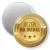 Przypinka magnes Uczeń na medal złoty medal