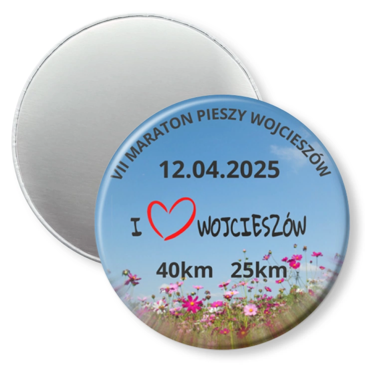 przypinka magnes VII Maraton Pieszy Wojcieszów