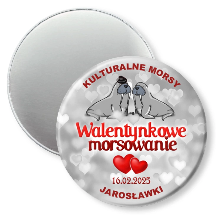 przypinka magnes Walentynkowe morsowanie Kulturalne Morsy