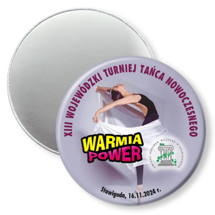 przypinka magnes Warmia Power 2024