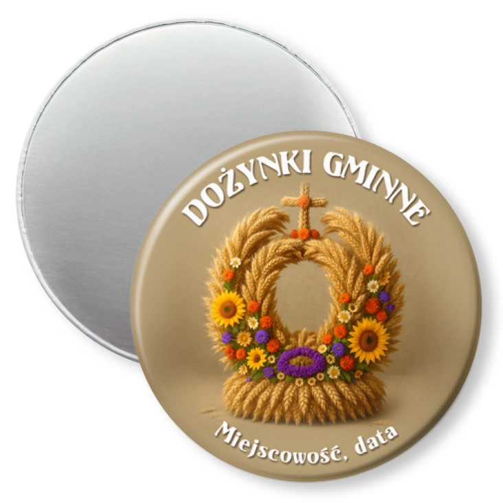 przypinka magnes Wieniec dożynkowy Dożynki gminne
