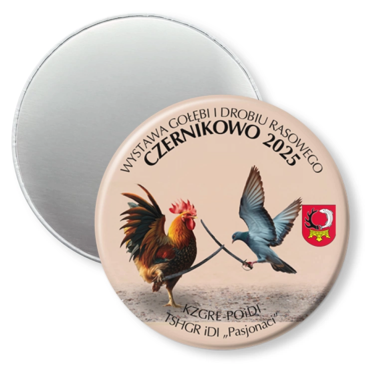przypinka magnes Wystawa Gołębi i Drobiu Rasowego Czernikowo