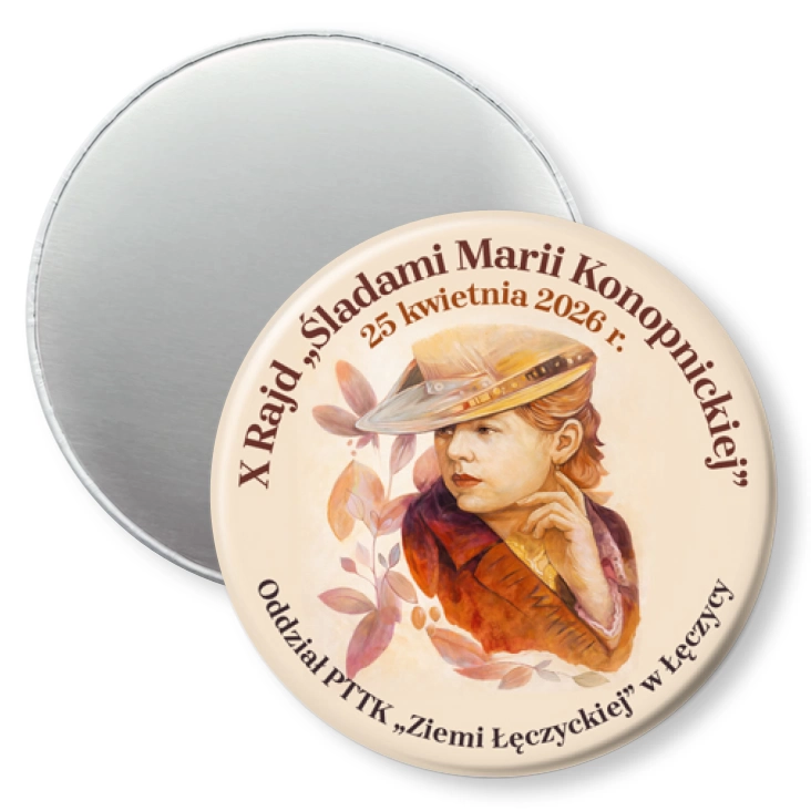 przypinka magnes X Rajd Śladami Marii Konopnickiej