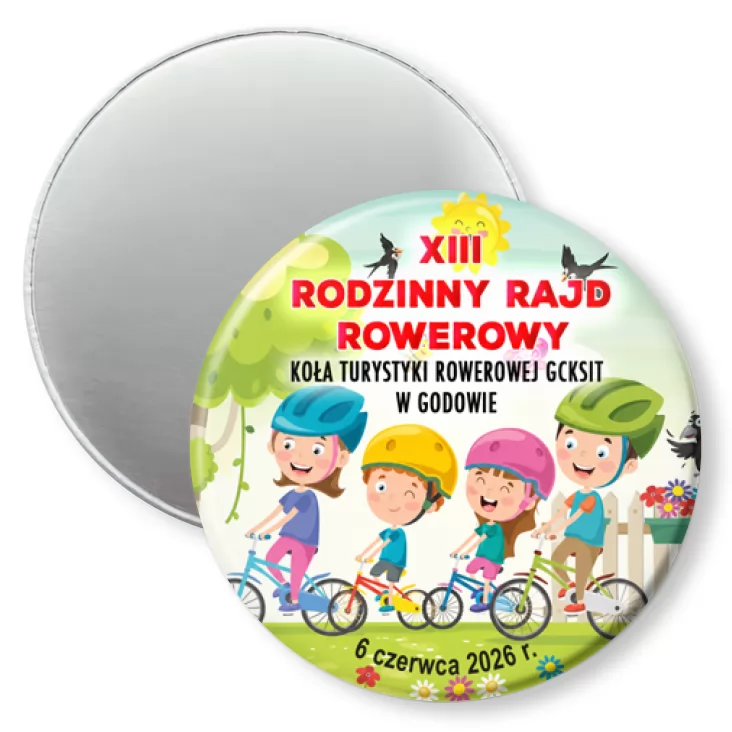 przypinka magnes XIII Rodzinny Rajd Rowerowy 2026