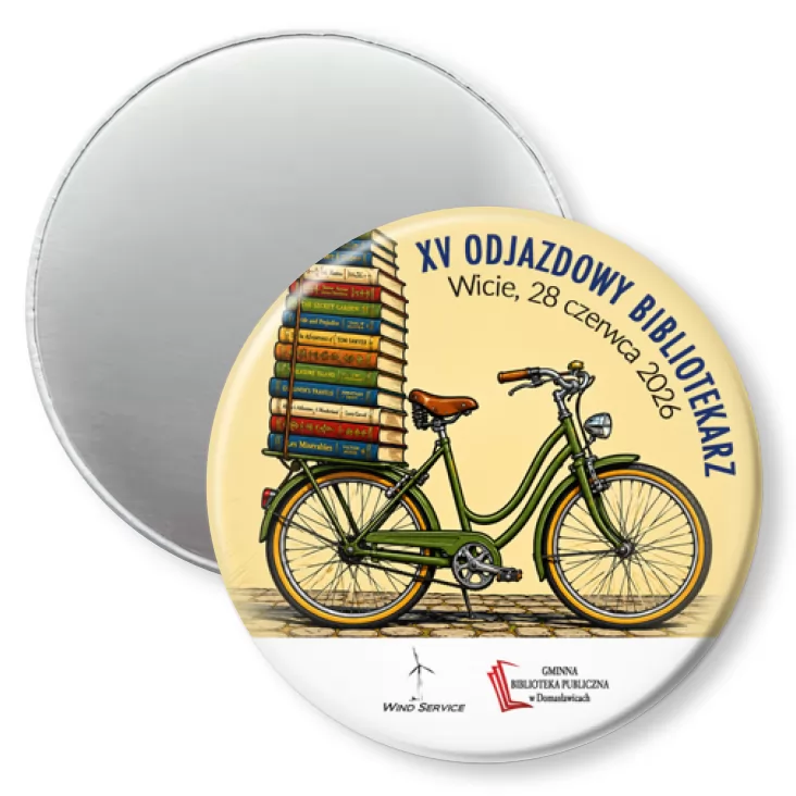 przypinka magnes XV Odjazdowy Bibliotekarz Wicie 2026