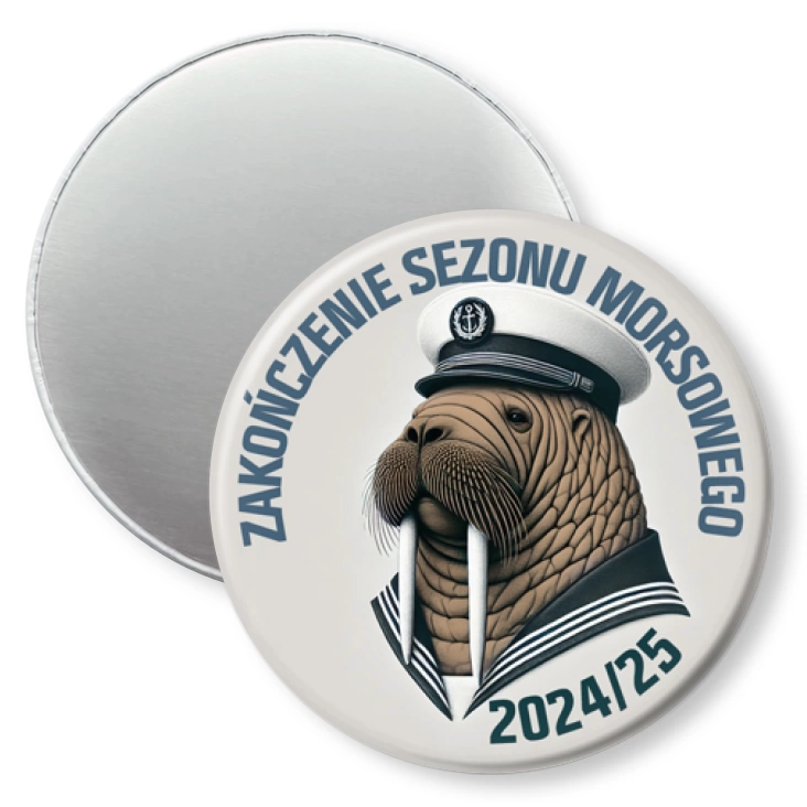 przypinka magnes Zakończenie sezonu morsowego