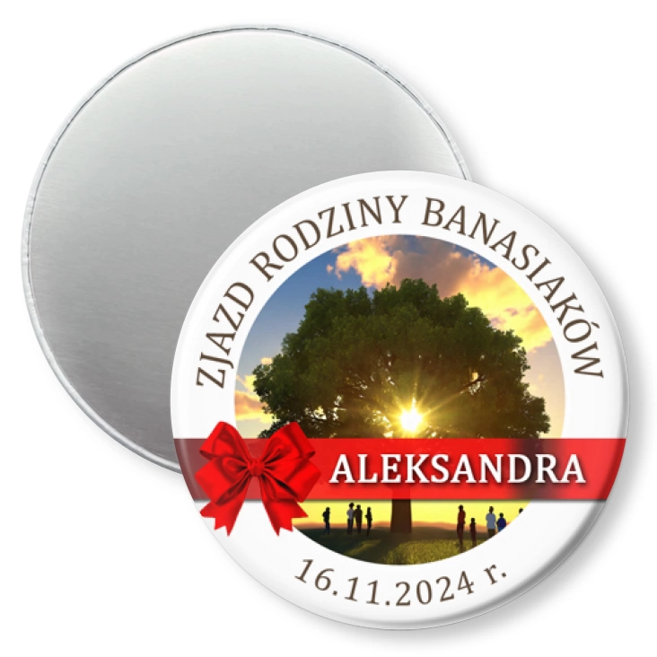 przypinka magnes Zjazd rodziny Banasiaków