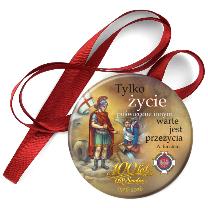 przypinka medal 100 lat OSP Smolno