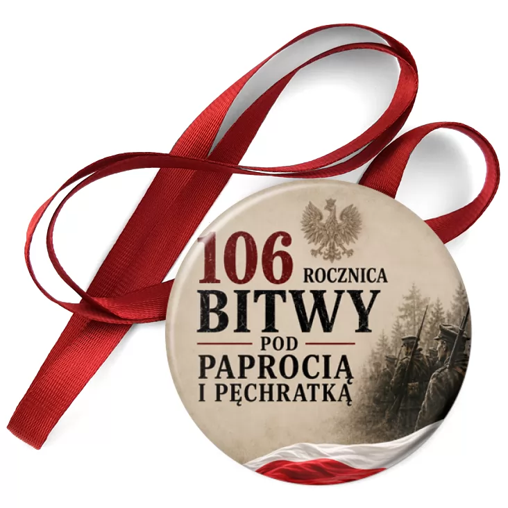 przypinka medal 106. rocznica Bitwy pod Paprocią