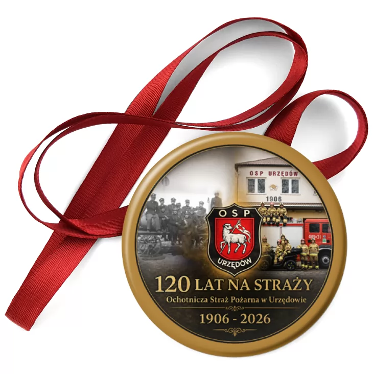 przypinka medal 120 lat OSP Urzędów