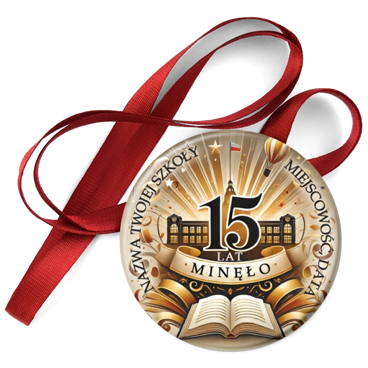 przypinka medal 15 lat minęło